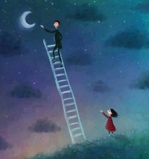 ladder to the moon